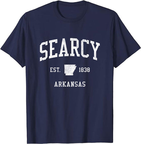 Searcy Arkansas AR T-Shirt Vintage Athletic Sports Design Tee