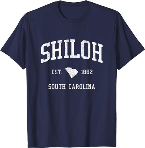Shiloh South Carolina SC T-Shirt Vintage Athletic Sports Design Tee