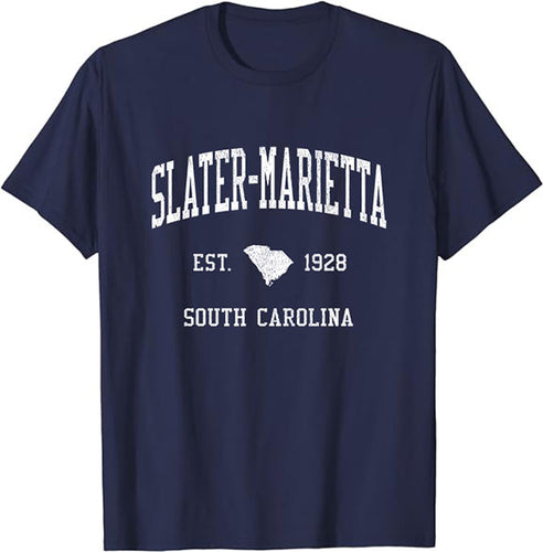 Slater-Marietta South Carolina SC T-Shirt Vintage Athletic Sports Design Tee