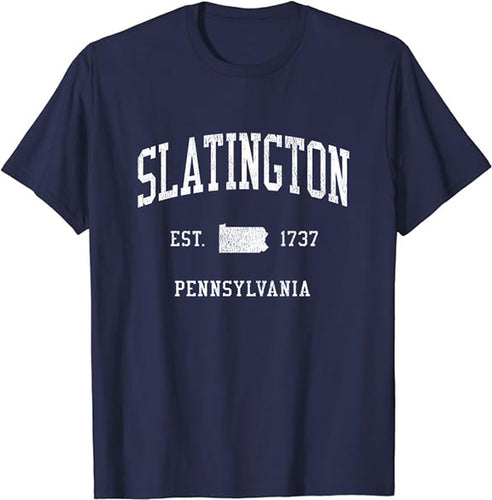 Slatington Pennsylvania PA T-Shirt Vintage Athletic Sports Design Tee