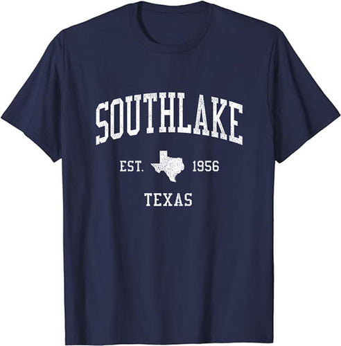 Southlake Texas TX T-Shirt Vintage Athletic Sports Design Tee