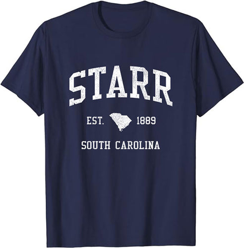 Starr South Carolina SC T-Shirt Vintage Athletic Sports Design Tee