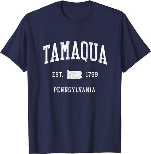 Tamaqua Pennsylvania PA T-Shirt Vintage Athletic Sports Design Tee