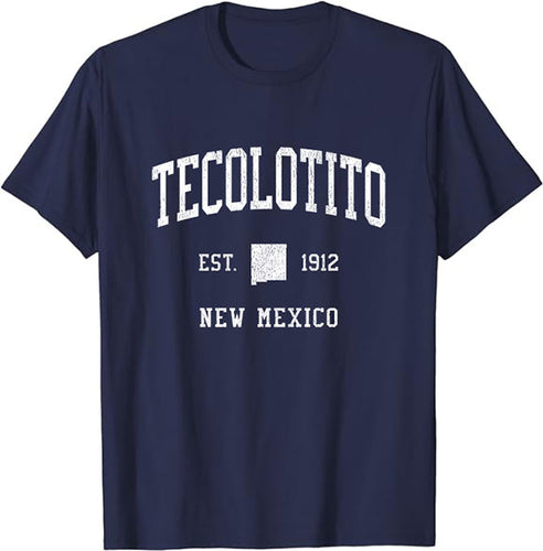 Tecolotito New Mexico NM T-Shirt Vintage Athletic Sports Design Tee
