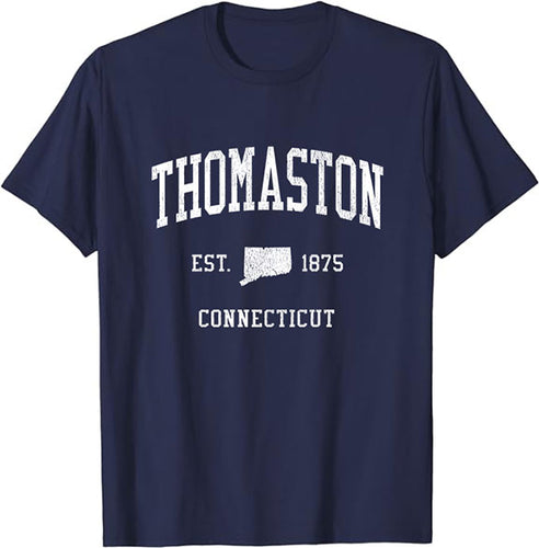 Thomaston Connecticut CT T-Shirt Vintage Athletic Sports Design Tee