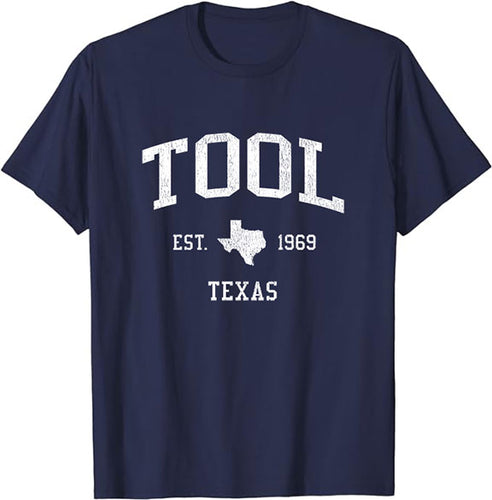 Tool Texas TX T-Shirt Vintage Athletic Sports Design Tee