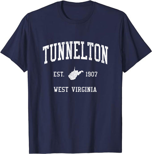 Tunnelton West Virginia WV Vintage Athletic Sports Design T-Shirt JS01