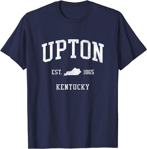 Upton Kentucky KY T-Shirt Vintage Athletic Sports Design Tee