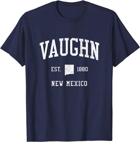 Vaughn New Mexico NM T-Shirt Vintage Athletic Sports Design Tee