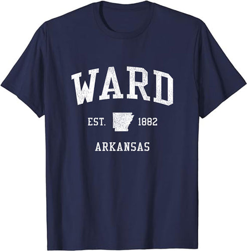 Ward Arkansas AR T-Shirt Vintage Athletic Sports Design Tee