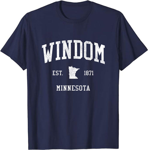 Windom Minnesota MN T-Shirt Vintage Athletic Sports Design Tee