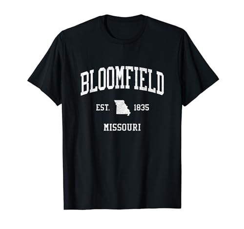 Bloomfield MO Vintage Athletic Sports JS01 T-Shirt