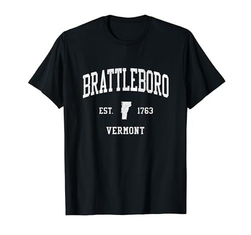 Brattleboro VT Vintage Athletic Sports JS01 T-Shirt