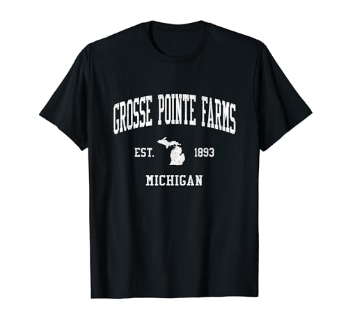 Grosse Pointe Farms MI Vintage Athletic Sports JS01 T-Shirt