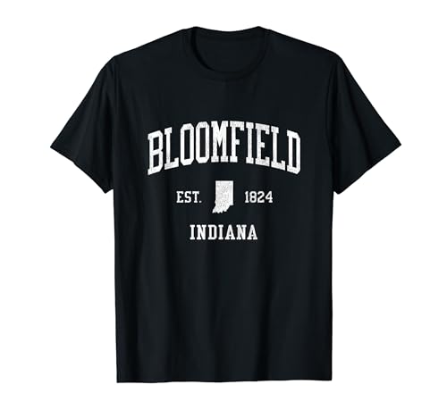 Bloomfield IN Vintage Athletic Sports JS01 T-Shirt