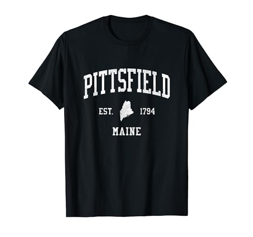 Pittsfield ME Vintage Athletic Sports JS01 T-Shirt