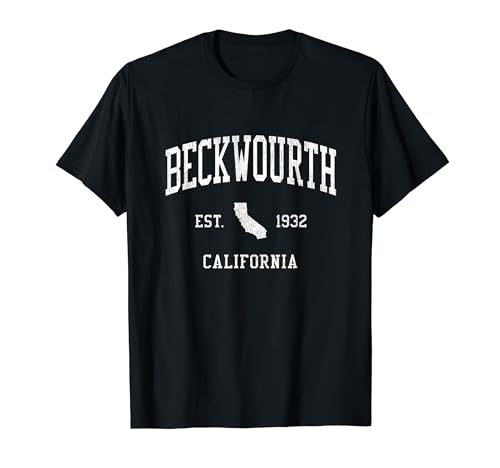 Beckwourth CA Vintage Athletic Sports JS01 T-Shirt