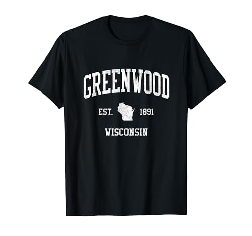 Greenwood WI Vintage Athletic Sports JS01 T-Shirt