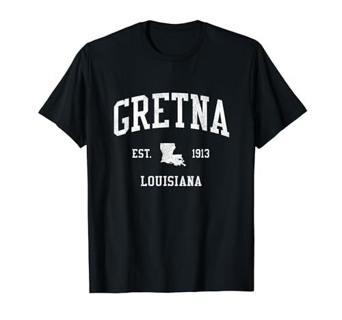 Gretna LA Vintage Athletic Sports JS01 T-Shirt