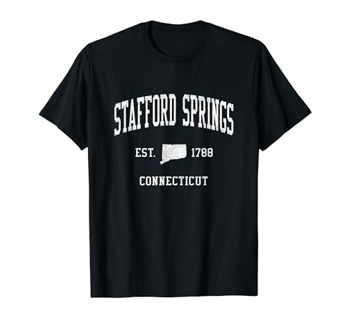 Stafford Springs CT Vintage Athletic Sports JS01 T-Shirt